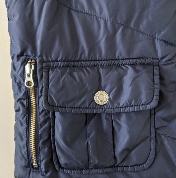 JACOB / NAVY PUFFER QUILTED VEST / SMALL - Picture 2 of 8